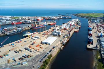 The harbor in Aberdeen