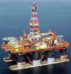 Platform at sea